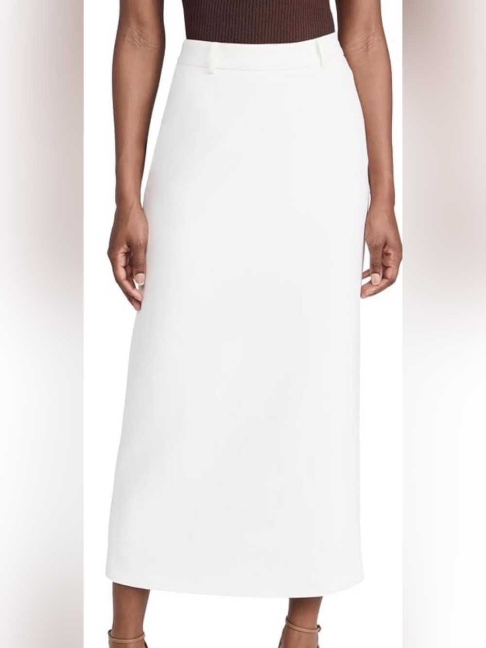 Pixie Market white maxi skirt